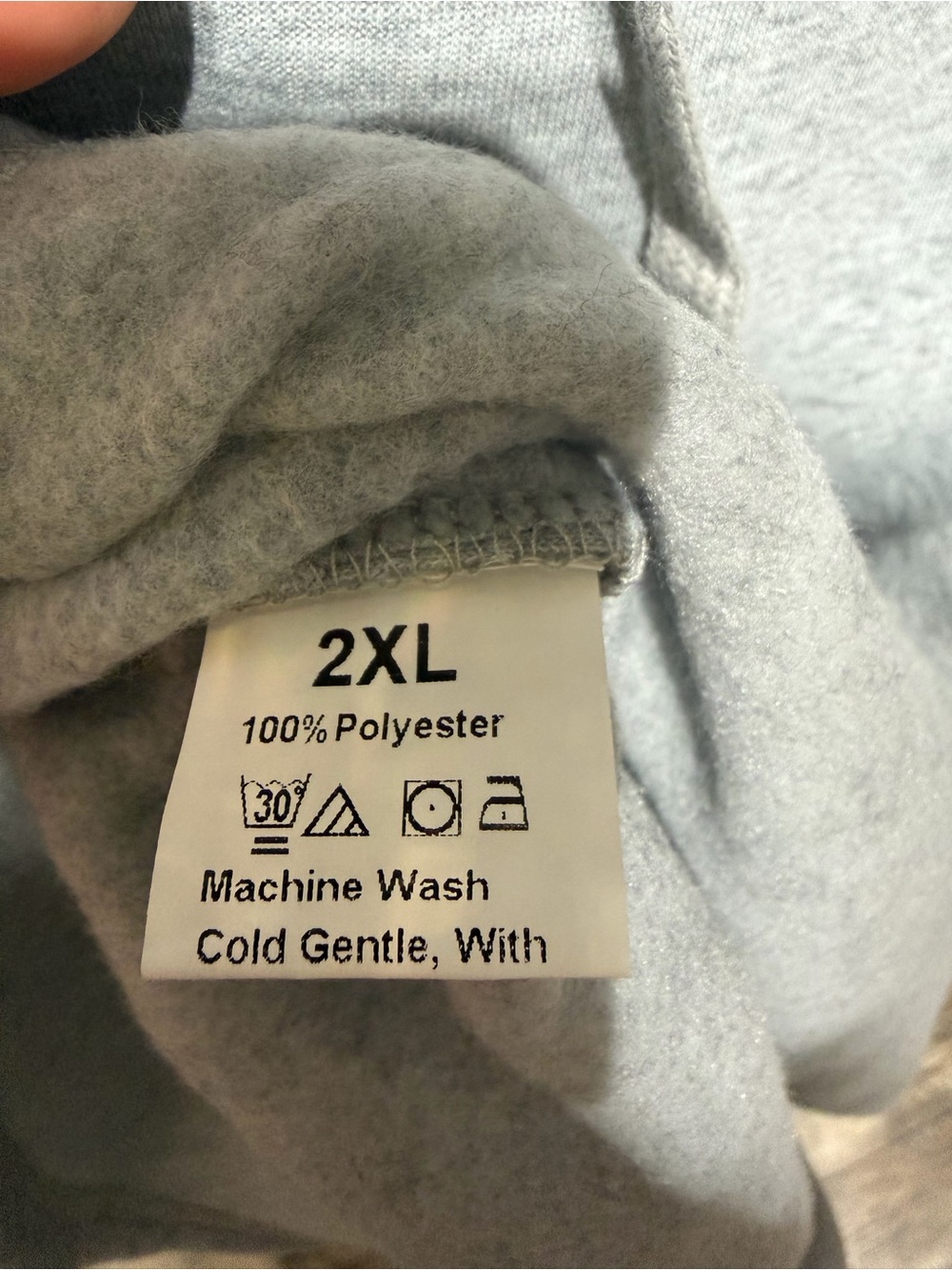 Women's Heather Gray Cozy Hoodie Sweatshirt NWOT - Picture 3 of 3
